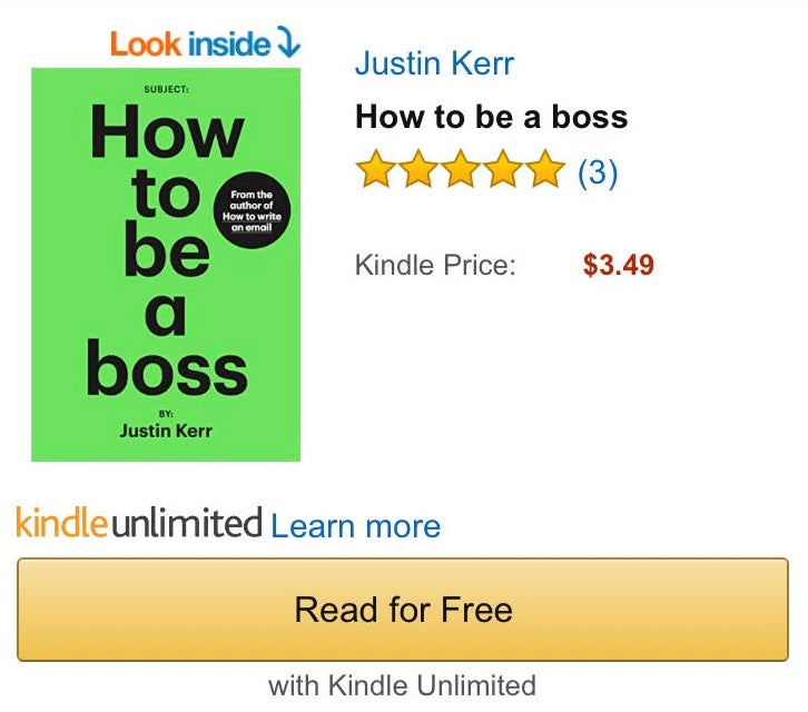 BOSS BOOK FREE ON KINDLE !?!