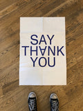 HOW TO SAY THANK YOU (LIMITED EDITION POSTER)
