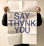 HOW TO SAY THANK YOU (LIMITED EDITION POSTER)